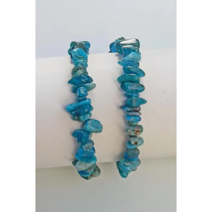 Mavi Apatit Bileklik Kırıktaş 413-2