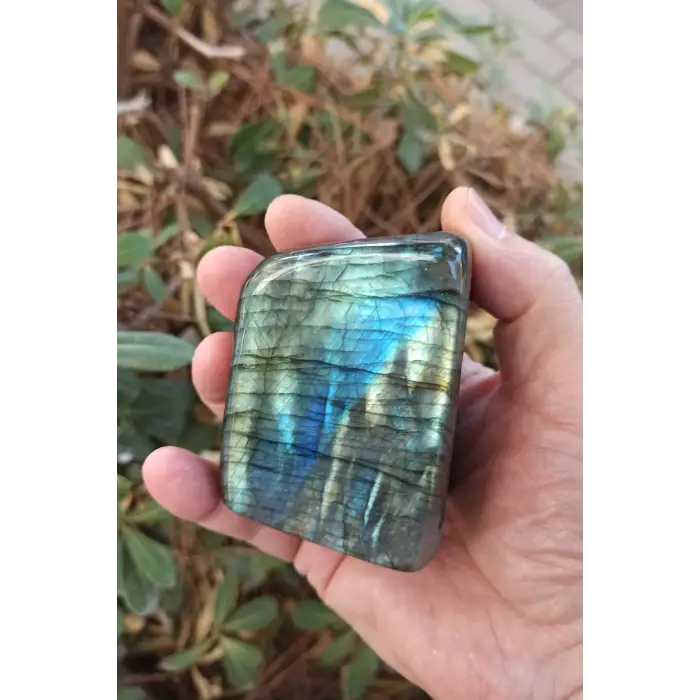 Mavi Işıltılı Labradorit Dekoratif Parça LB62