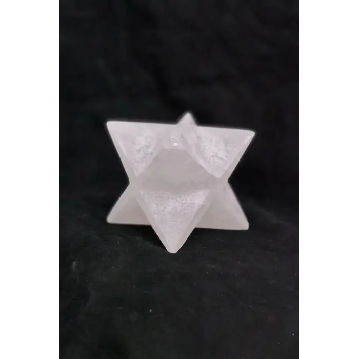 Merkaba Yıldızı Doğal Beyaz Selenit