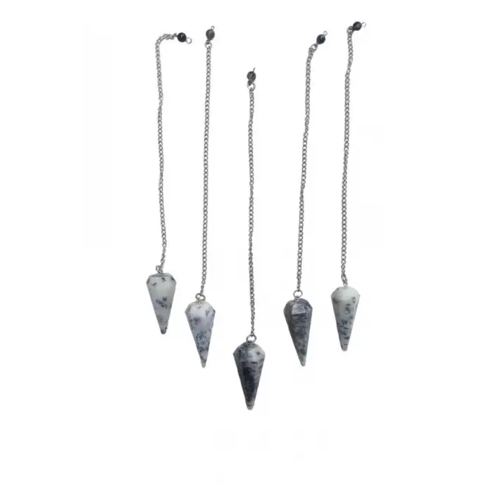 Merlinit, Dendritli Opal Doğal Taş Pandül - Sarkaç 305-3