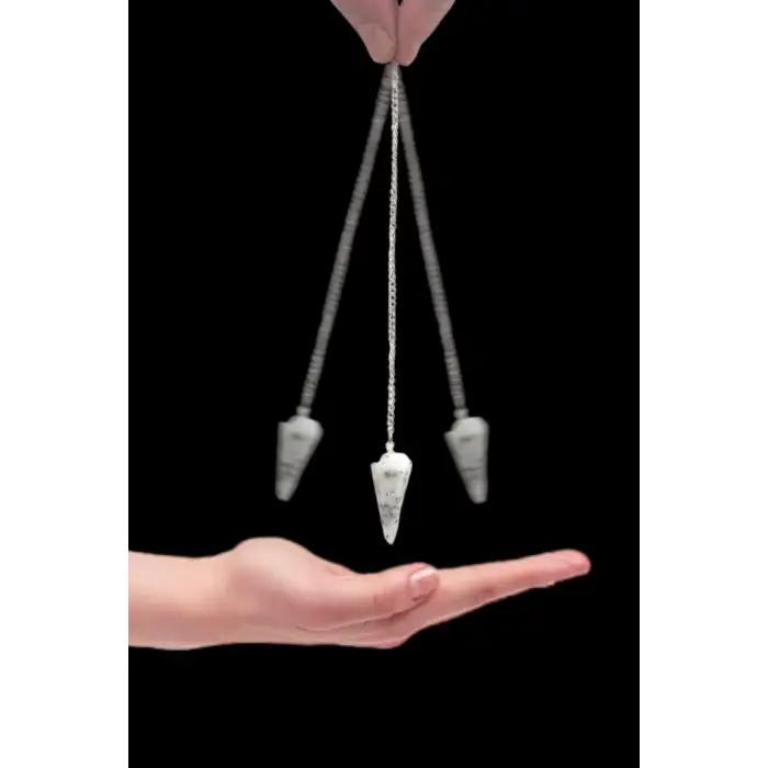 Merlinit, Dendritli Opal Doğal Taş Pandül - Sarkaç 305-3