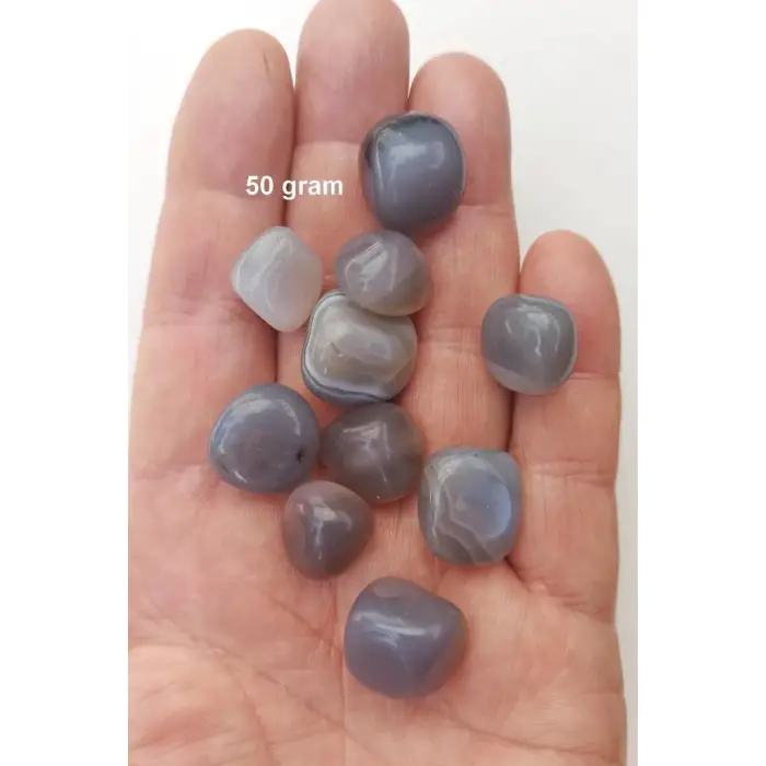 Minik Mavi Akik 50 Gram Tamburlu Parçalar 614