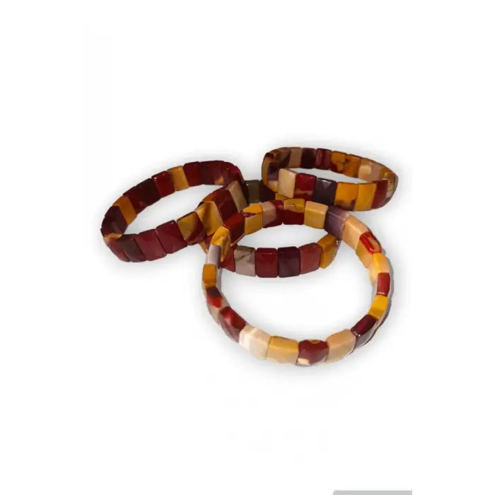 Mokait Jasper Bileklik Faset Kesim Elastik Yapılı 332-1