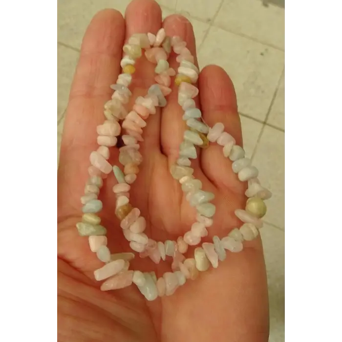 Morganit Ve Akuamarin Kırıktaş Dizi 40 cm 316