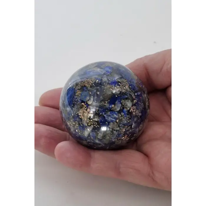 Orgonit Küre Lapis Lazuli Ve Bakır Karışımlı 17OL