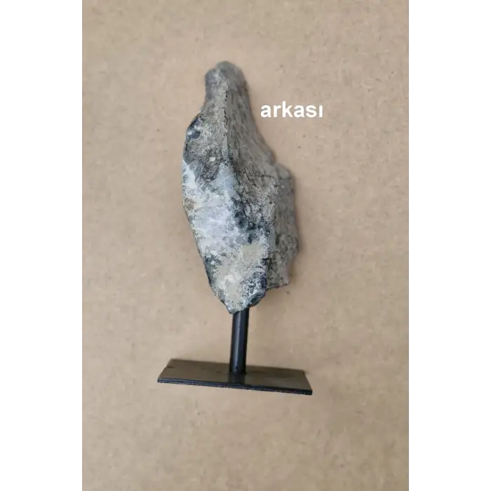 Ortası Kristal Kuvars, Yeşil Akik Jeot Dekoratif Parça 30-OK