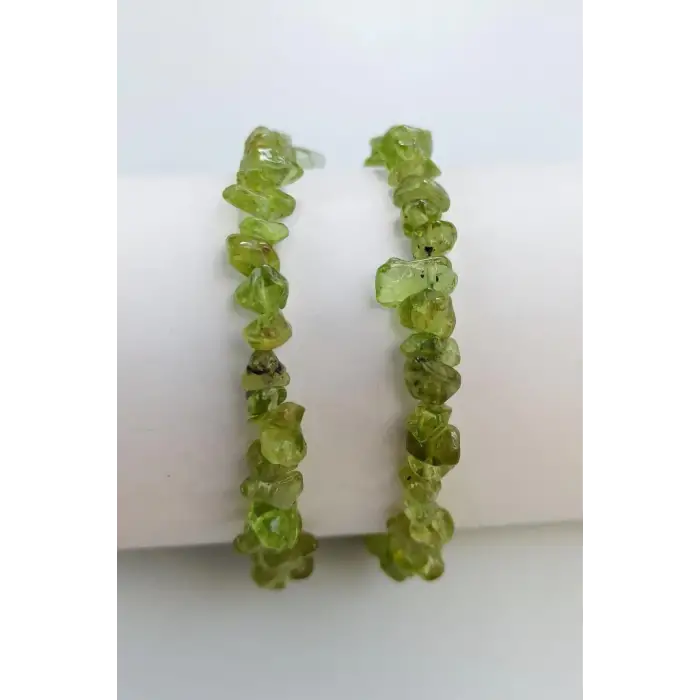 Peridot Zebercet Bileklik Kırıktaş 423-1