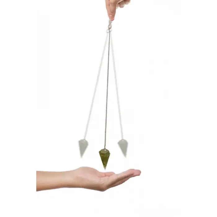 Peridot Zebercet Taşlı Orgonit Pandül Sarkaç 440-2