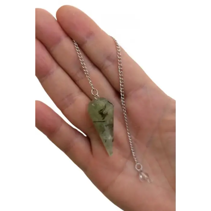 Prehnit Doğal Taş Pandül - Sarkaç 316-2