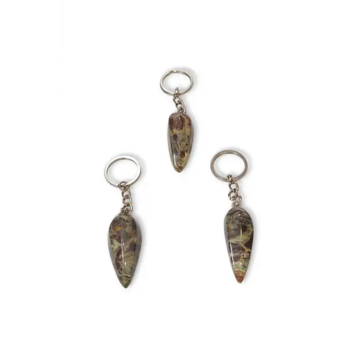 Rainforest Jasper Doğal Taş Anahtarlık 633-3