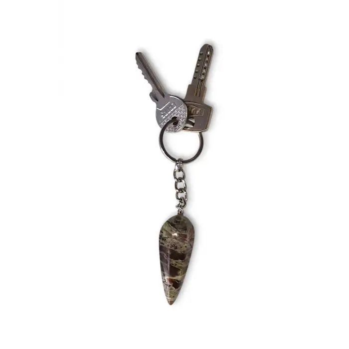 Rainforest Jasper Doğal Taş Anahtarlık 633-3