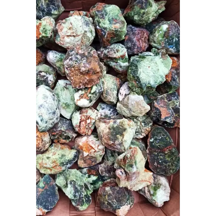 Renkli Krizopras İkizce Kristali 30KR