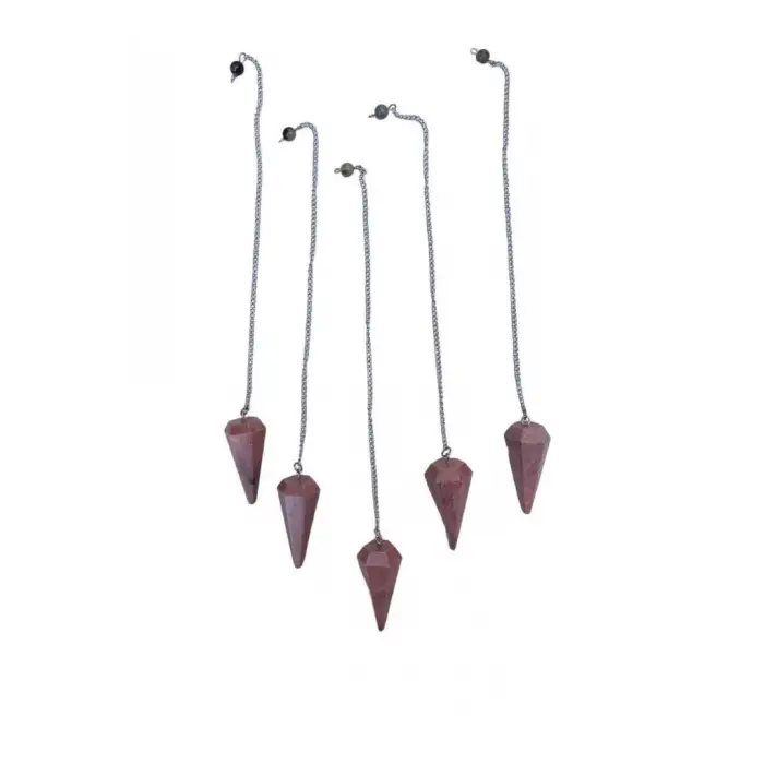 Rodonit Doğal Taş Pandül - Sarkaç 526-1