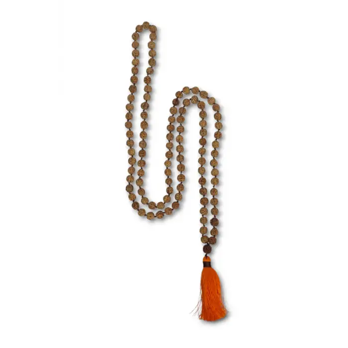 Rudrakşa 108 Taneli Mala Tesbih-Kolye Hindistan Rudraksha 207