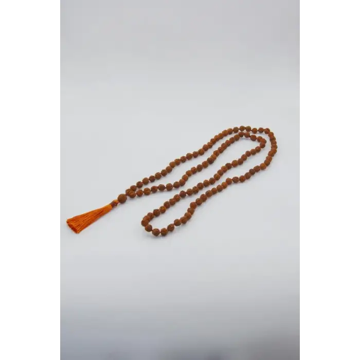 Rudrakşa 108 Taneli Mala Tesbih-Kolye Hindistan Rudraksha 207