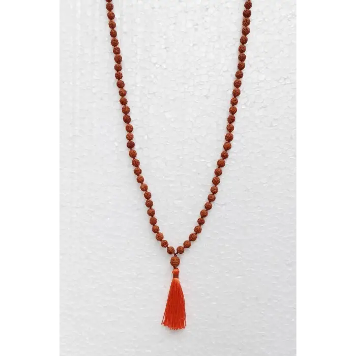 Rudrakşa 108 Taneli Mala Tesbih-Kolye Hindistan Rudraksha 207