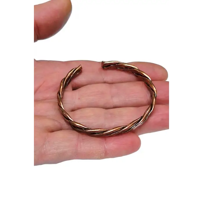 Saf Bakır Bileklik, Burgulu Bilezik 522-2