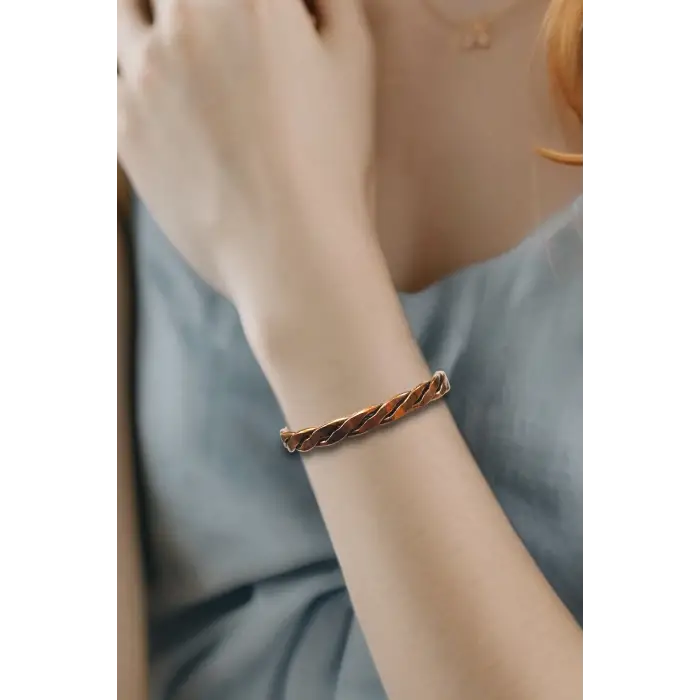 Saf Bakır Bileklik, Burgulu Bilezik 522-2