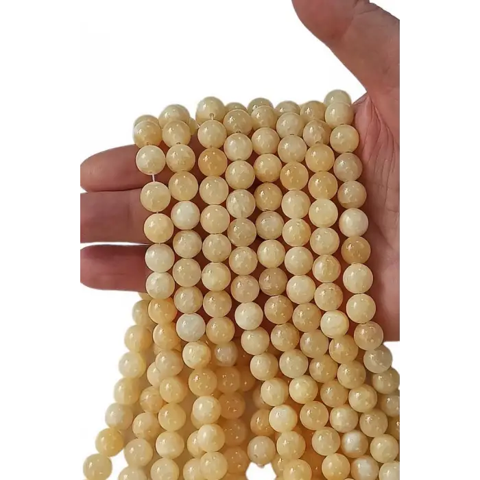 Sarı Kalsit Dizi 10 mm. Küre Kesim 109