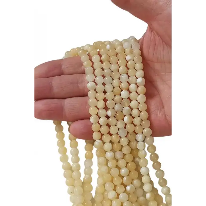 Sarı Kalsit Dizi 6 mm. Küre Kesim 132-2