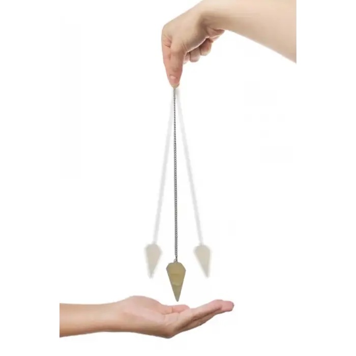 Sarı Kalsit Doğal Taş Pandül - Sarkaç 203-12