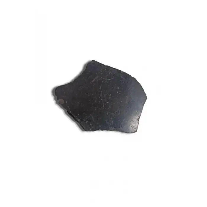 Shungite Şungit Taşı Düz Kesim Doğal Parça 469-1