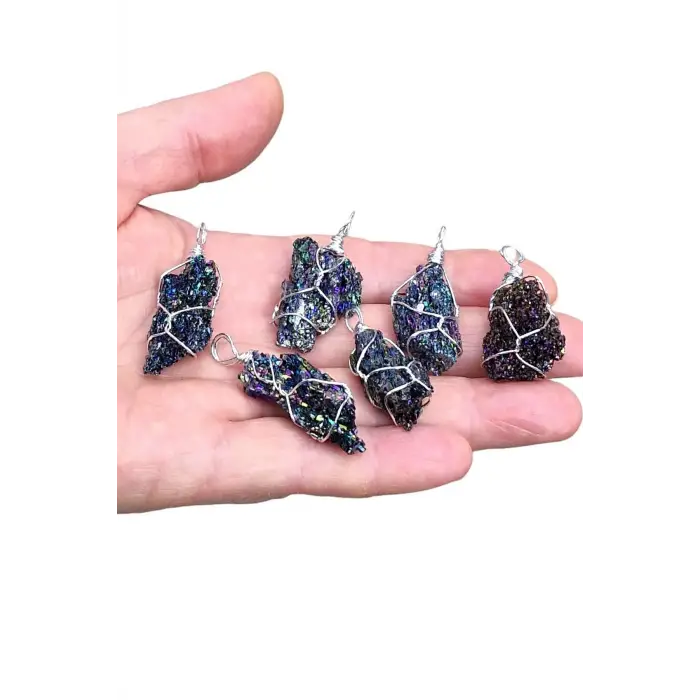 Silisyum Karbür Işıltılı Kolye 322-4