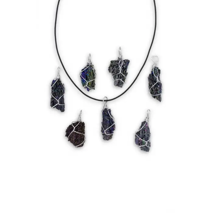 Silisyum Karbür Işıltılı Kolye 322-4