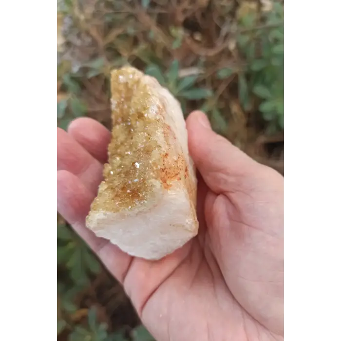 Sitrin Kristali Dekoratif Doğal Parça 17ST