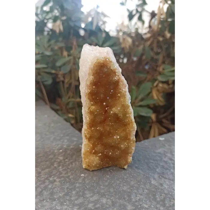 Sitrin Kristali Dekoratif Doğal Parça 17ST