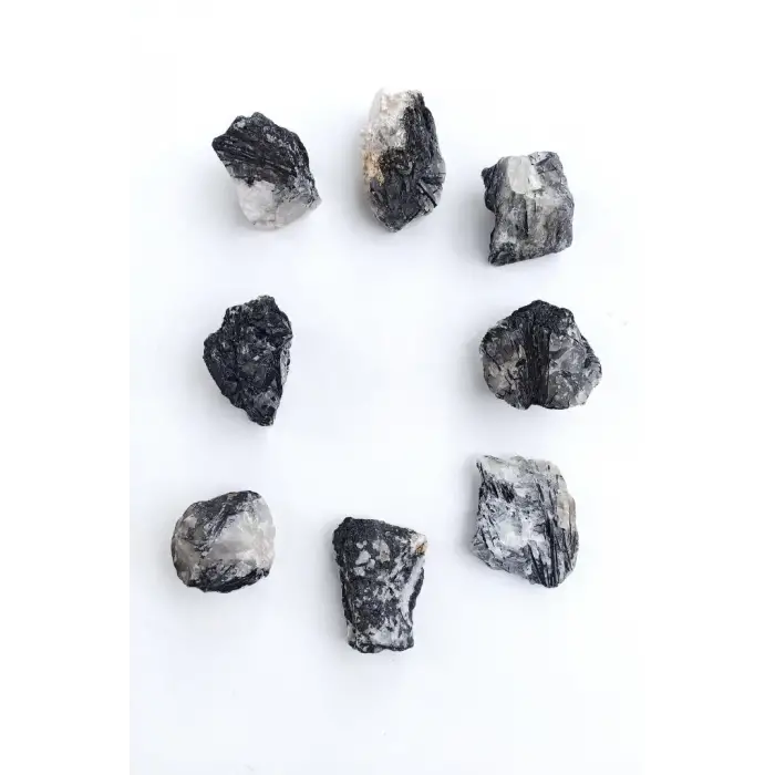 Siyah Turmalinli Kuvars Doğal Parça 17-ST