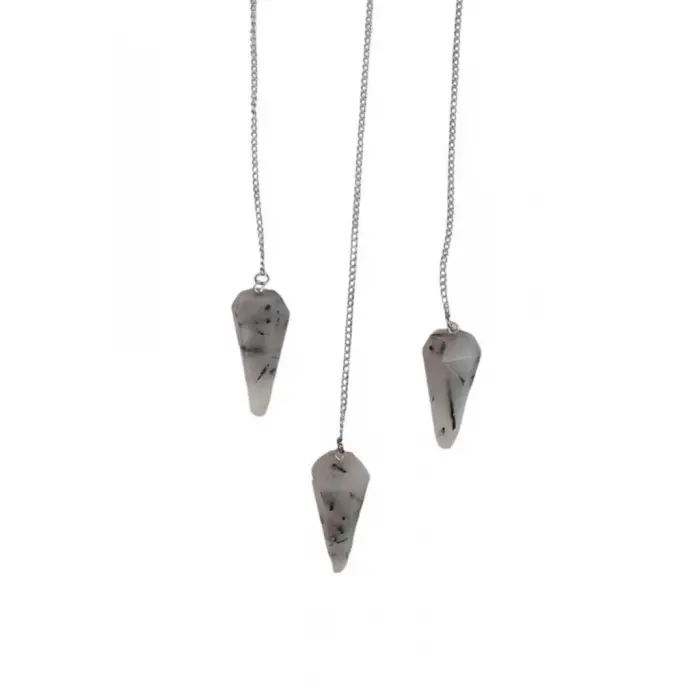 Siyah Turmalinli Kuvars Pandül - Sarkaç 408-2