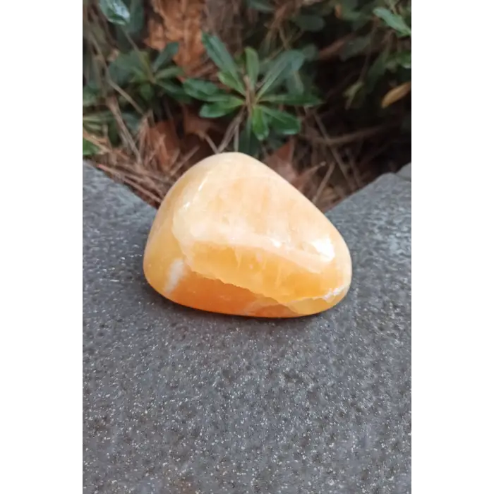 Turuncu Kalsit Tamburlu Büyük Parça TK-7