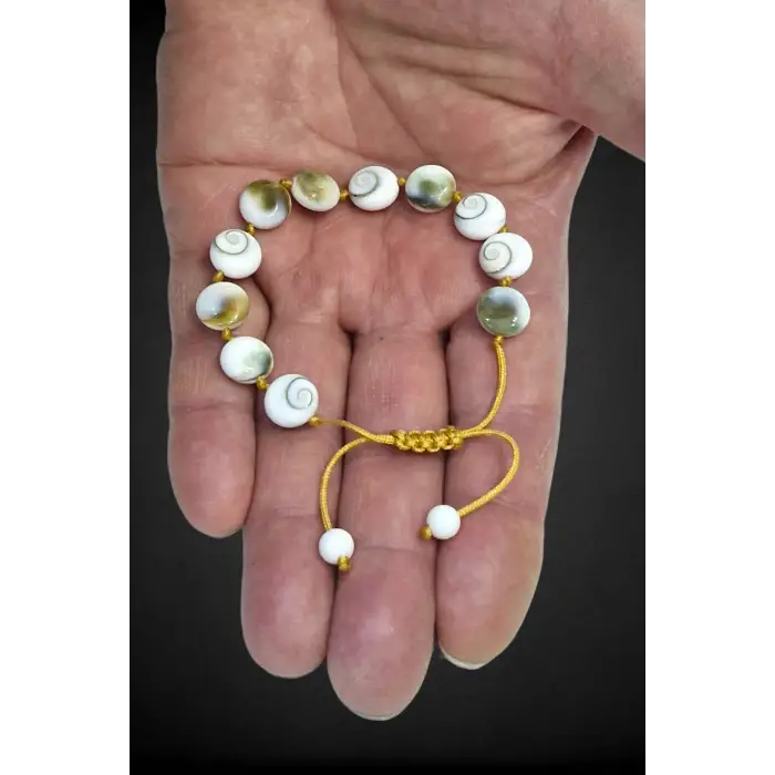 Üst Kalite Yılancık Taşı Bileklik Makrome Ayarlı 340-3