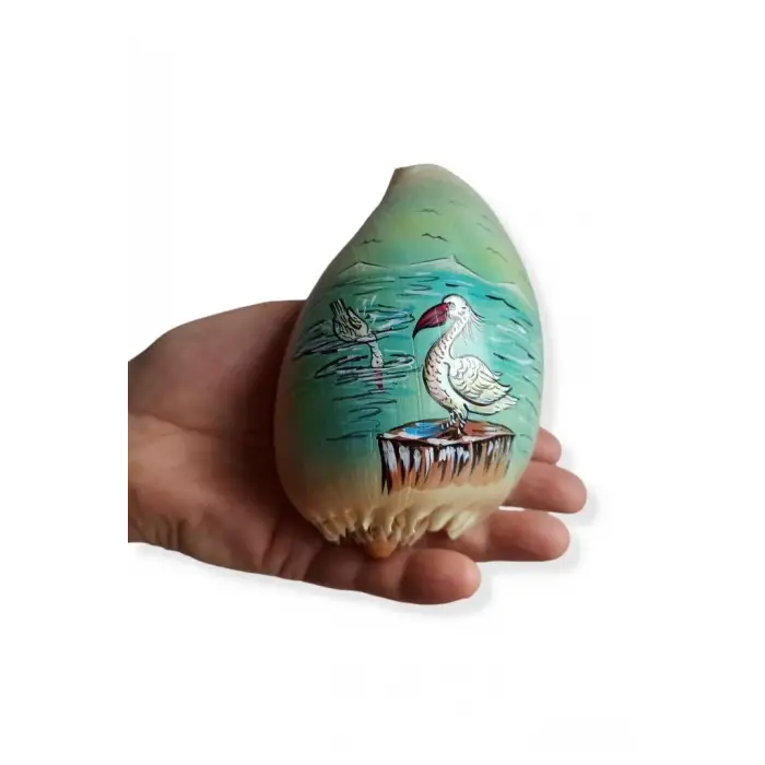 Yağlı Boya Resimli Deniz Kabuğu YB7