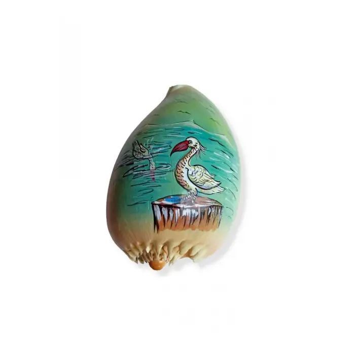 Yağlı Boya Resimli Deniz Kabuğu YB7