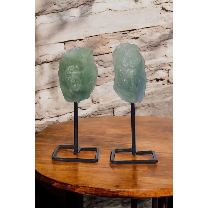 Yeşil Florit Taşı Dekoratif Parça 6YF