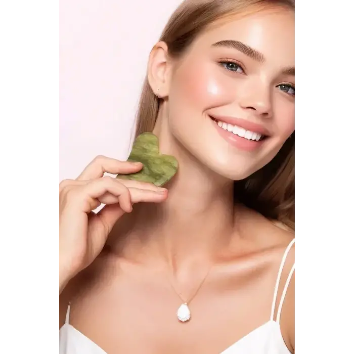 Yeşim Gua Sha Yüz Yogası, Masaj Taşı 673