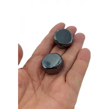 2 Adet Doğal Hematit Masaj Terapi Taşı 114-3