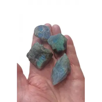 4 Parça Işıltılı Labradorit Doğal Kütle 30-LB