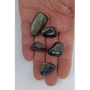50 Gram Flaşlı Obsidyen Tamburlu Parçalar 666