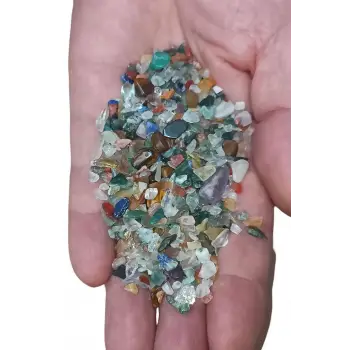 50 Gram Karışık Doğal Taşlar, Deliksiz Minik Parçalar 106-2