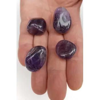 50 Gram Koyu Renk  Ametist Tamburlu Parçalar 321