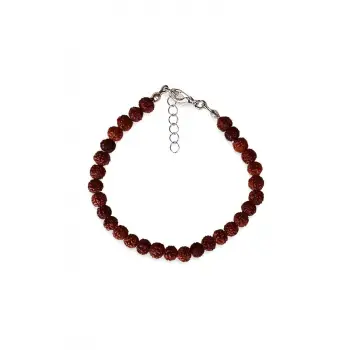 6 mm. Rudrakşa Bileklik Orjinal Hindistan  Rudraksha 306