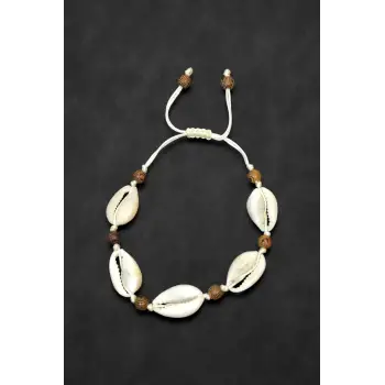 Deniz Kabuğu Bileklik Makrome Ayarlı 519-1