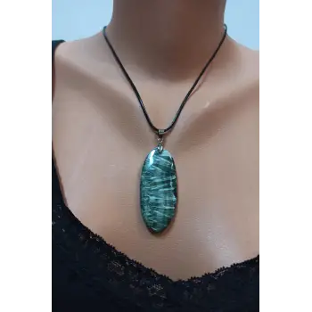 Doğal Serafinit Taşı Kolye Seraphinite 400-25
