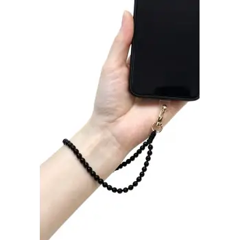 Telefon Bilek Askısı Siyah Oniks Doğal Taş 677-2