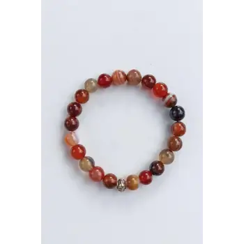 8 mm Karışık Renk Akik Bileklik 442