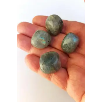 Açık Renk Labradorit 50 Gram Tamburlu Parçalar 468