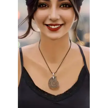 Amonit Fosili Kolye 104-4